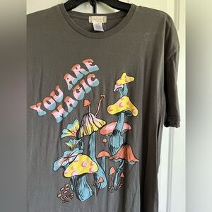 ALTAR’D State T- Gray, Short Sleeve, Mushrooms 🍄, “You Are Magic”’